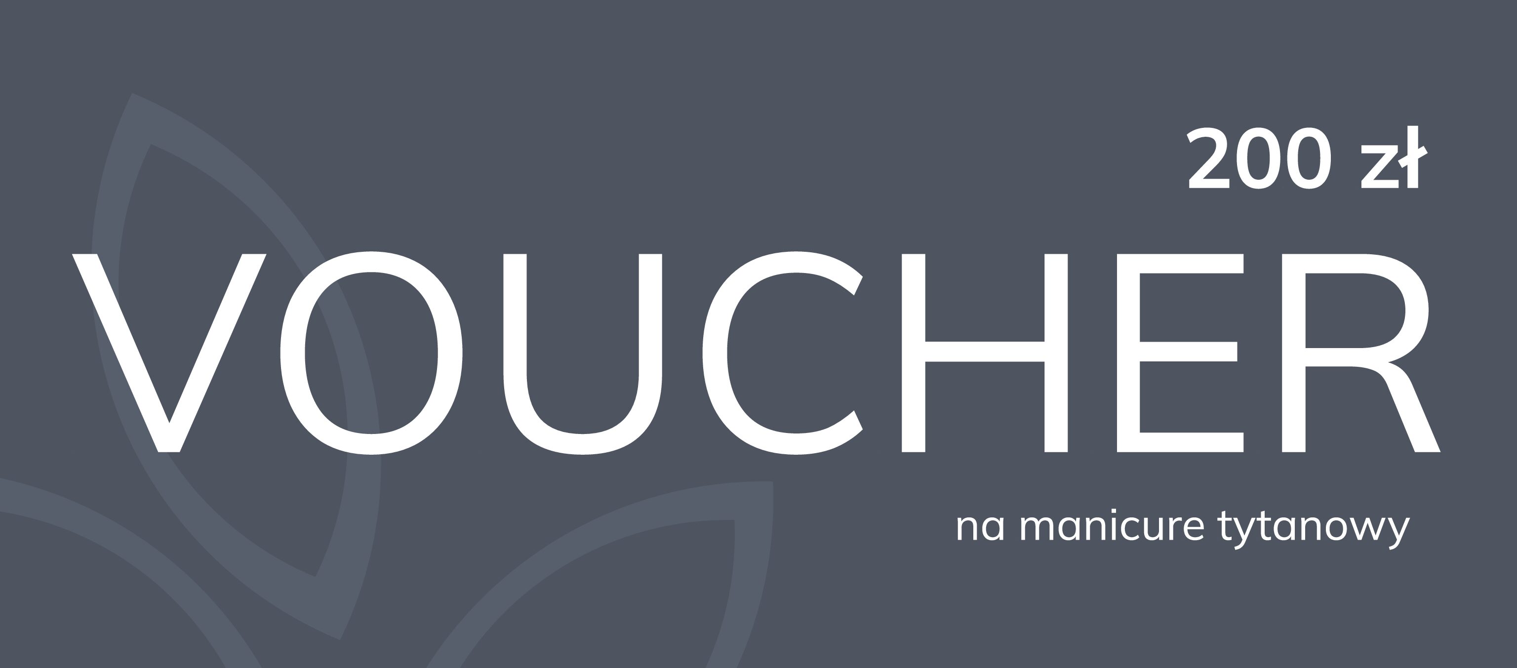 Voucher na manicure tytanowy